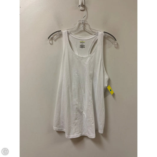 Athletic Tank Top By Tek Gear In White, Size: L