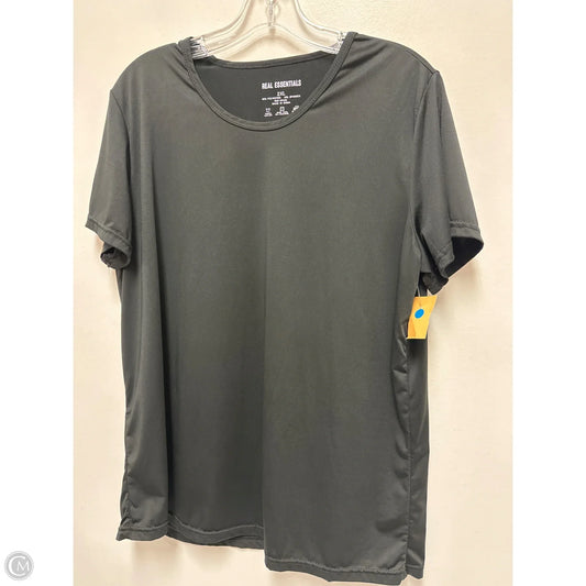 Athletic Top Short Sleeve By Clothes Mentor In Black, Size: 2x
