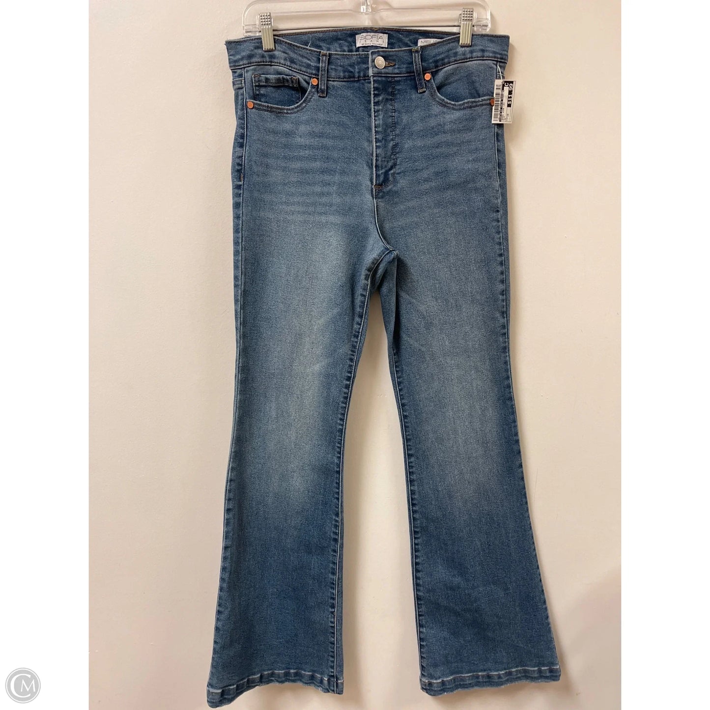 Jeans Wide Leg By Sofia By Sofia Vergara In Blue, Size: 10