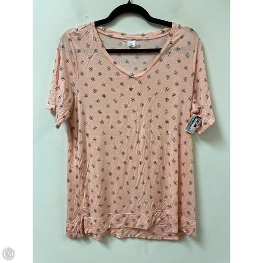 Top Short Sleeve By New Directions In Pink, Size: M