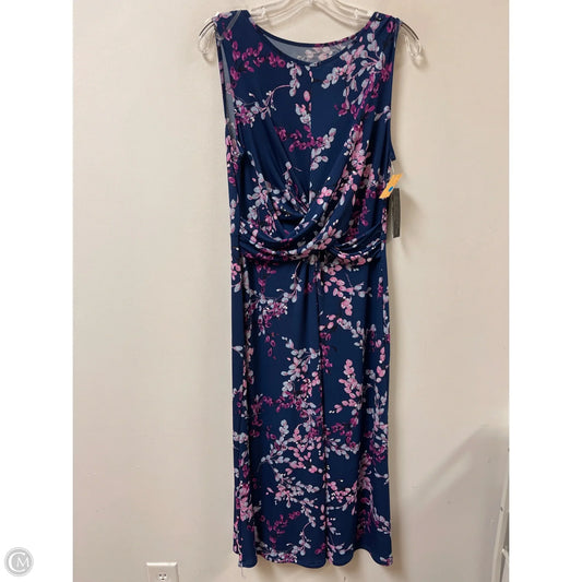 Dress Casual Maxi By Investments In Blue, Size: M