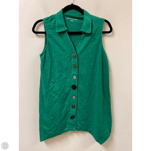 Top Sleeveless By Soft Surroundings In Green, Size: S