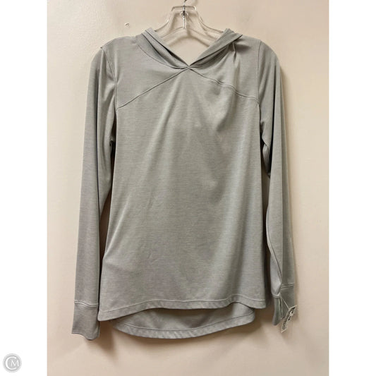 Athletic Top Long Sleeve Hoodie By Old Navy In Grey, Size: M