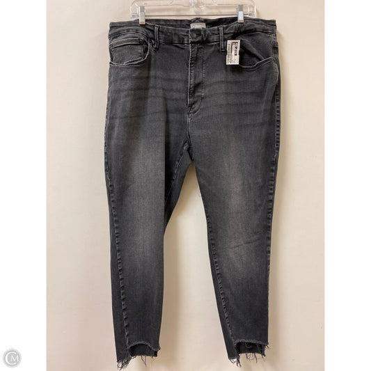 Jeans Skinny By Good American In Black, Size: 20