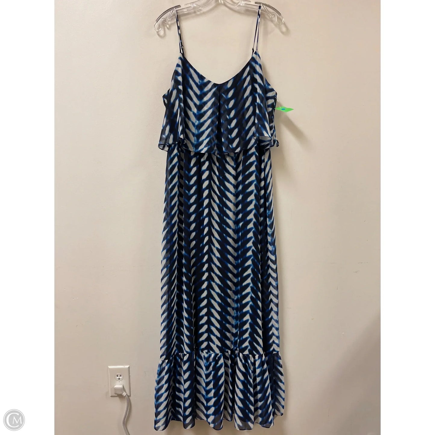 Dress Casual Maxi By Maggy London In Blue, Size: L