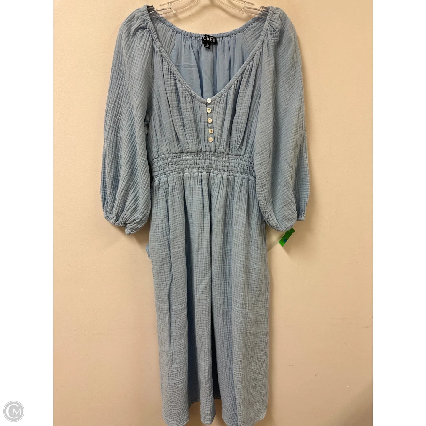 Dress Casual Maxi By J. Crew In Blue, Size: S