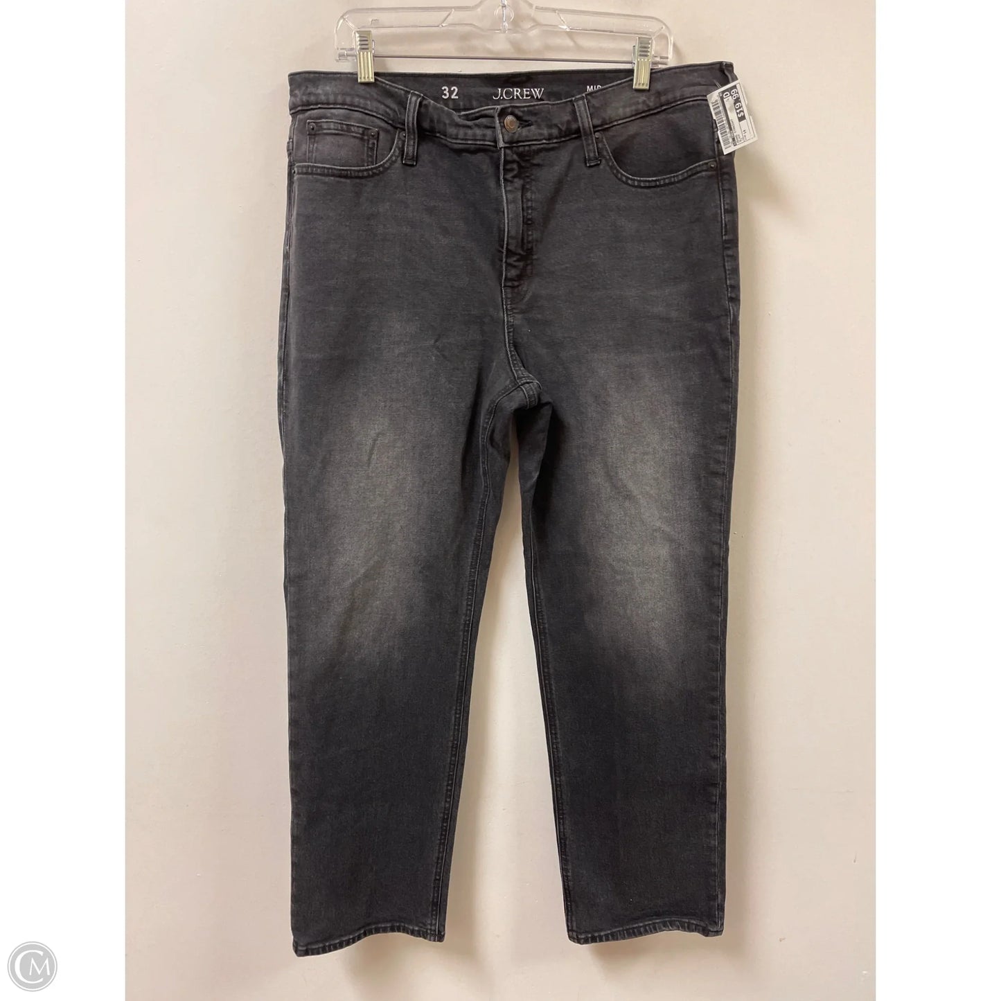 Jeans Straight By J. Crew In Black, Size: 14
