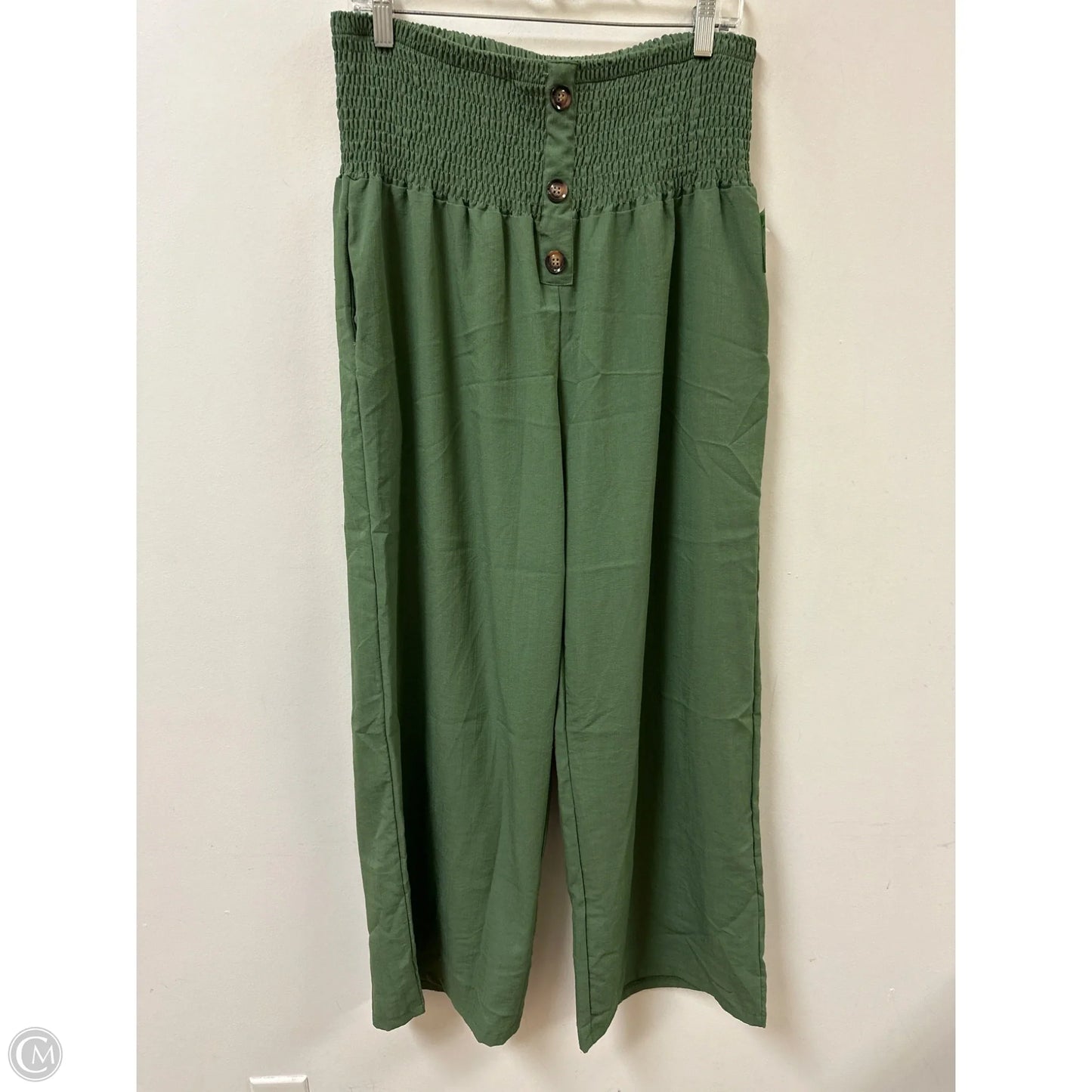 Pants Wide Leg By Clothes Mentor In Green, Size: 18