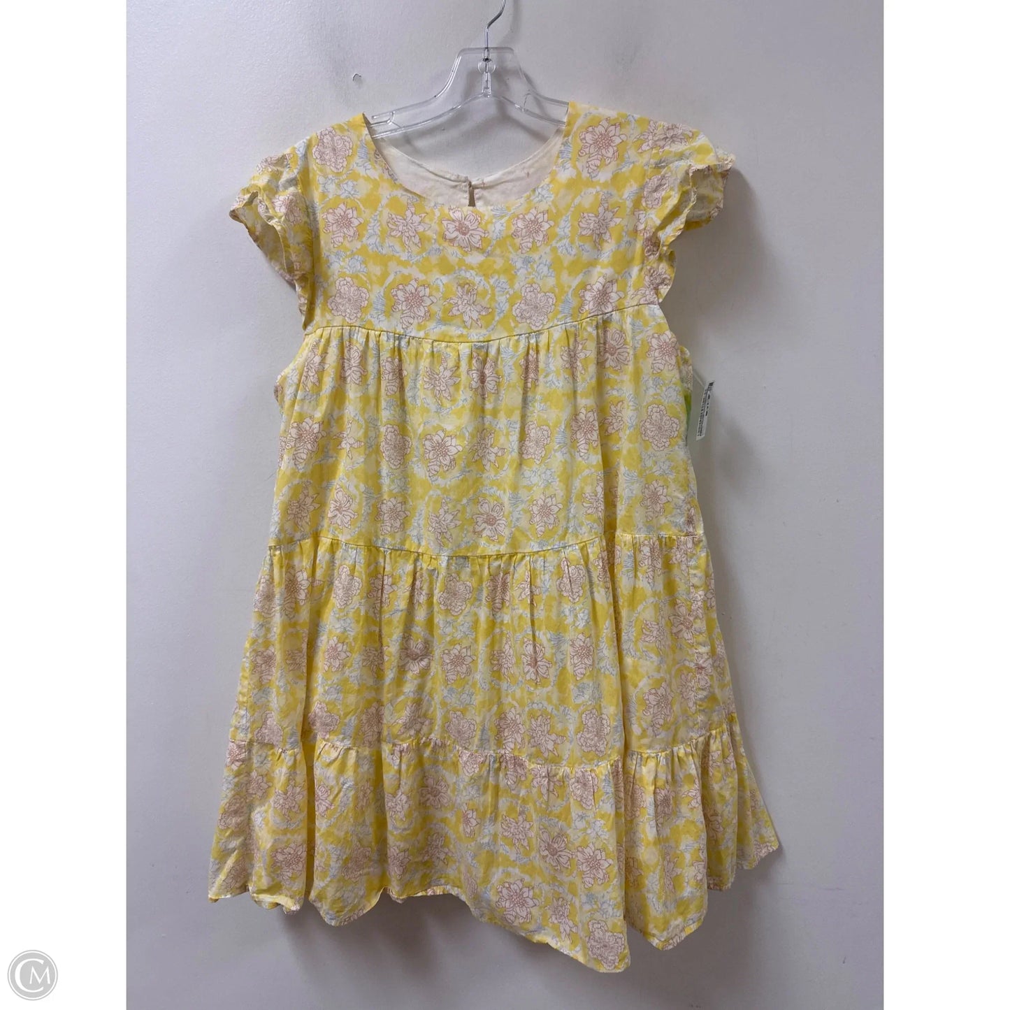 Dress Casual Short By Clothes Mentor In Yellow, Size: L