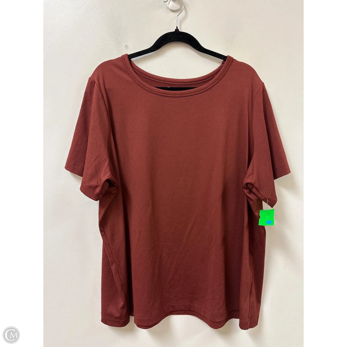 Top Short Sleeve By Flx In Red, Size: 3x