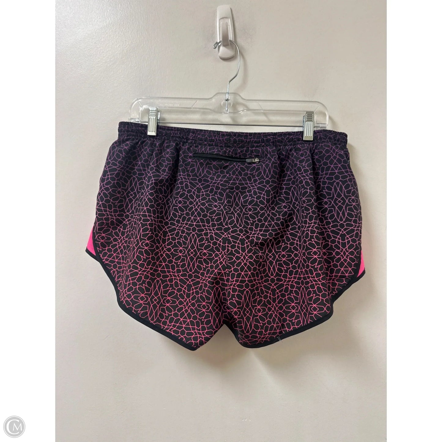 Athletic Shorts By Nike In Black & Pink, Size: L