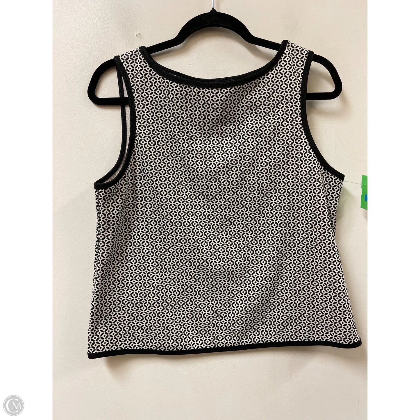 Top Sleeveless By Max Studio In Black & White, Size: S