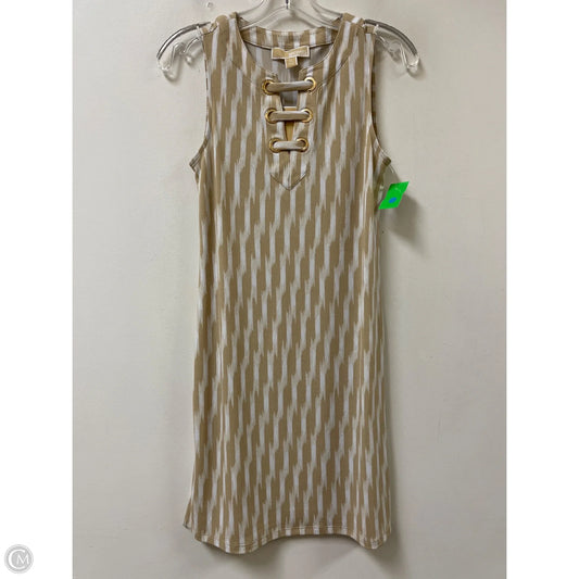 Dress Casual Midi By Michael By Michael Kors In Tan, Size: Xs