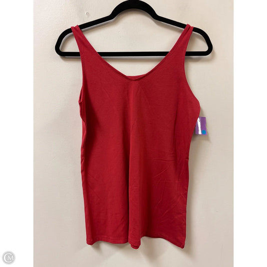 Top Sleeveless Basic By Clothes Mentor In Red, Size: M