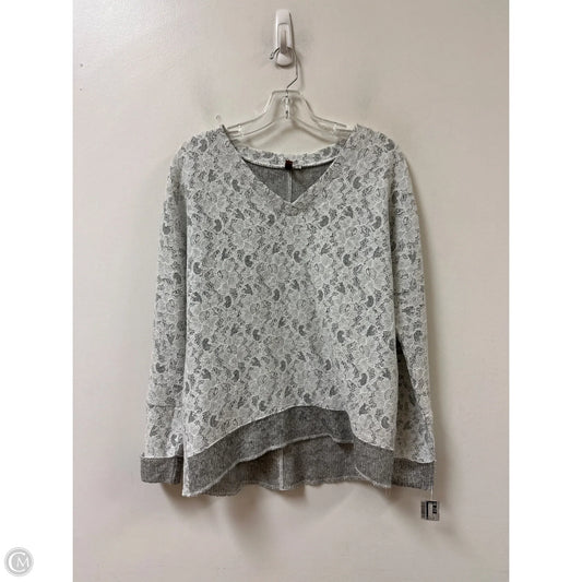 Top Long Sleeve By Kut In White, Size: S