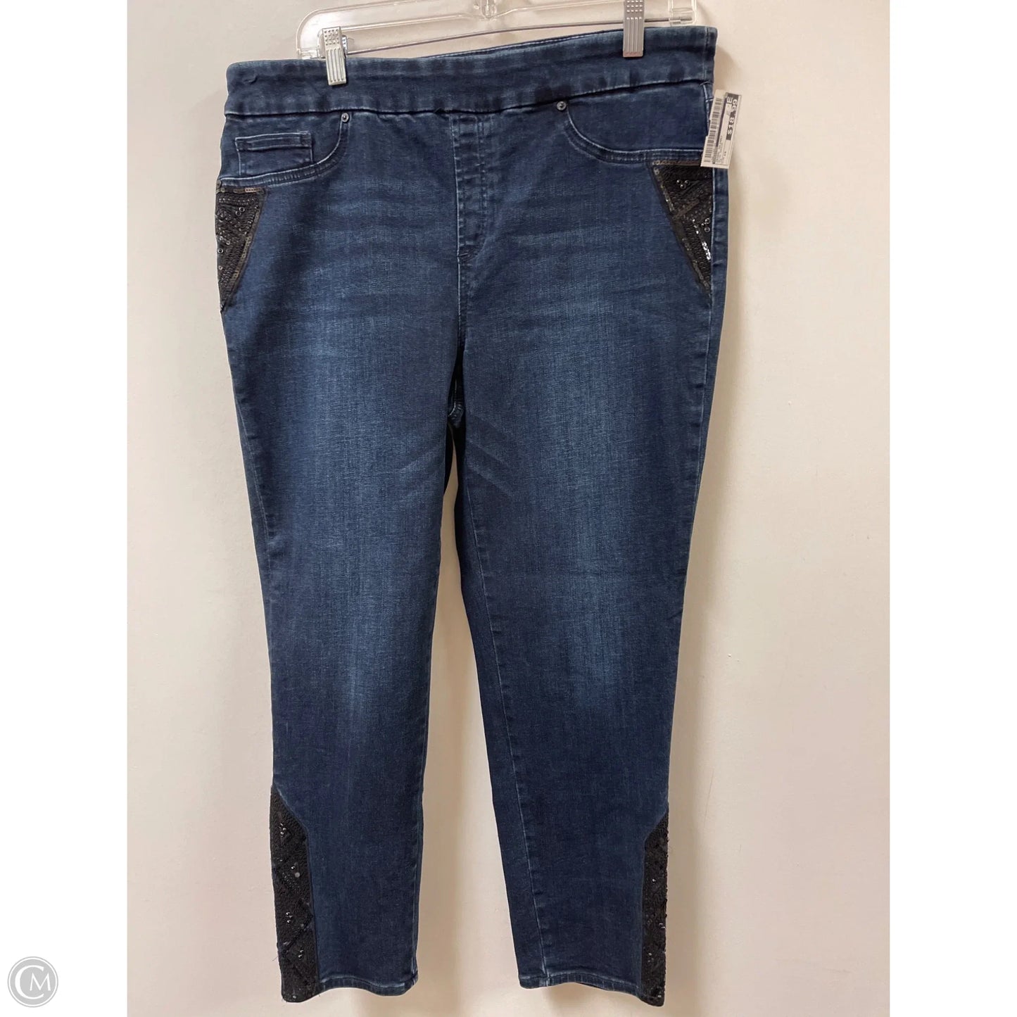 Jeans Skinny By Chicos In Blue Denim, Size: 14