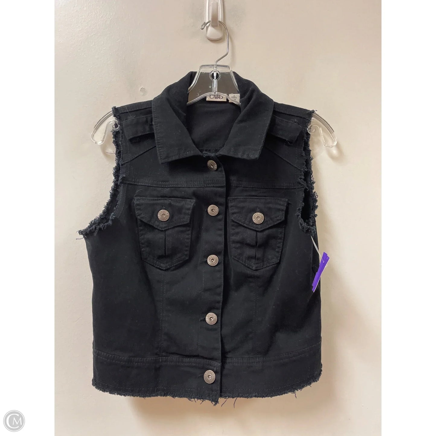 Vest Other By Cato In Black, Size: M