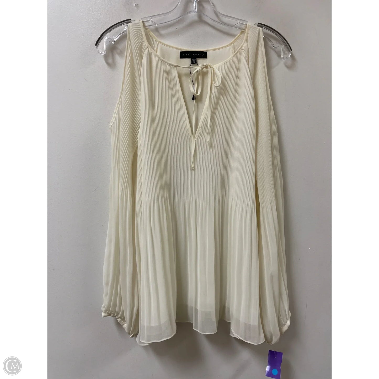 Top Long Sleeve By Sanctuary In Cream, Size: M
