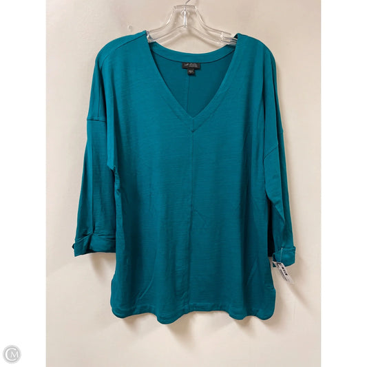 Top Long Sleeve By J. Jill In Green, Size: M