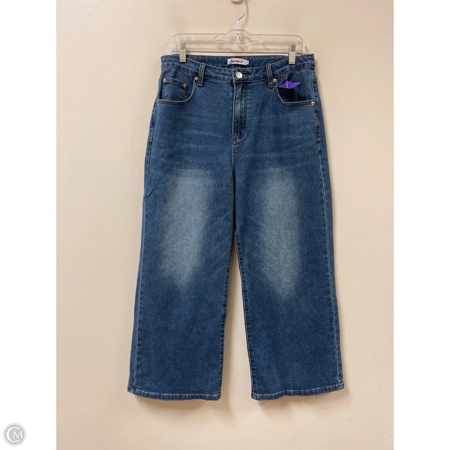 Jeans Wide Leg By Clothes Mentor In Blue Denim, Size: 14