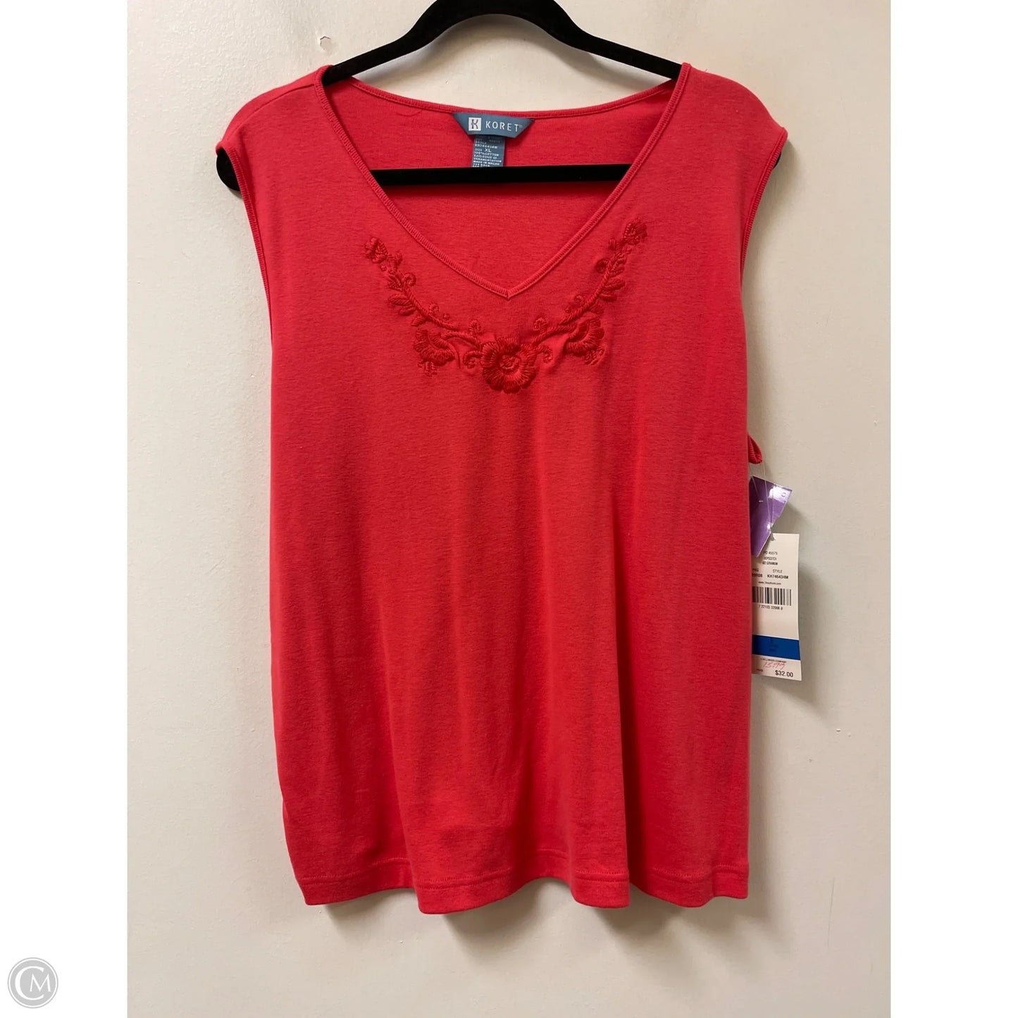 Top Short Sleeve By Koret In Red, Size: Xl