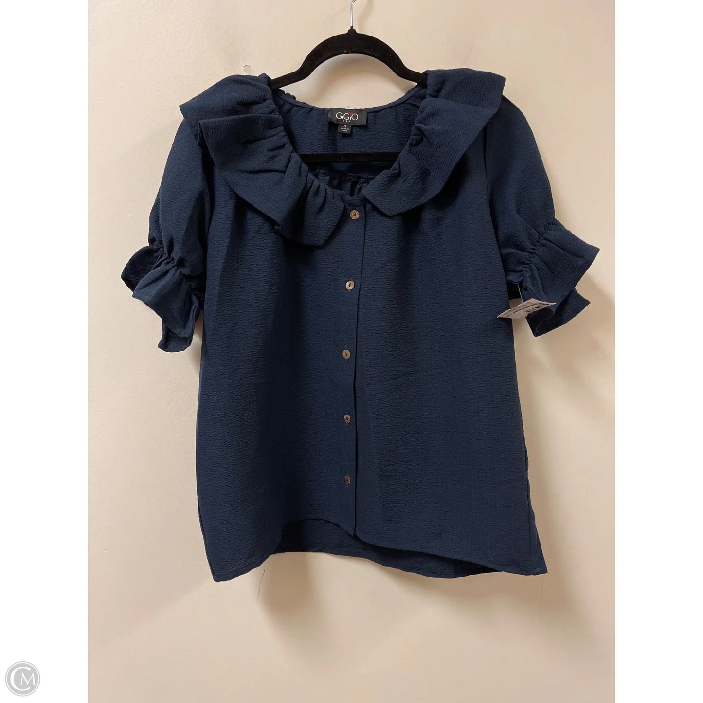 Top Short Sleeve By Gigio In Navy, Size: S