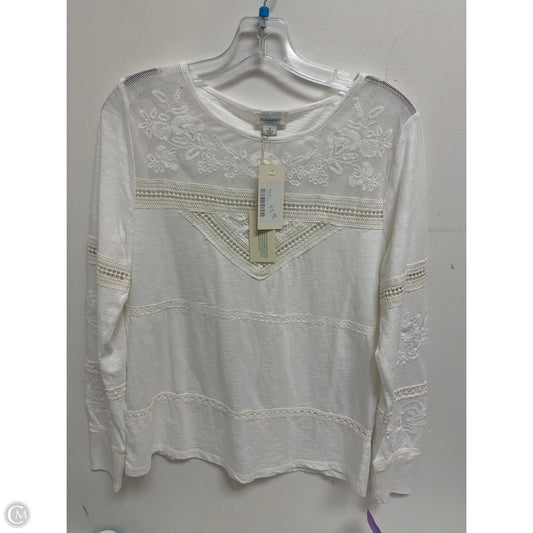 Top Long Sleeve By Sundance In White, Size: S