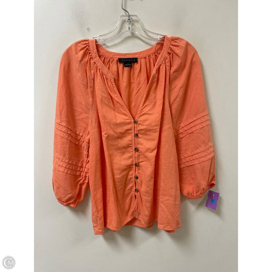 Top Long Sleeve By Sanctuary In Orange, Size: S