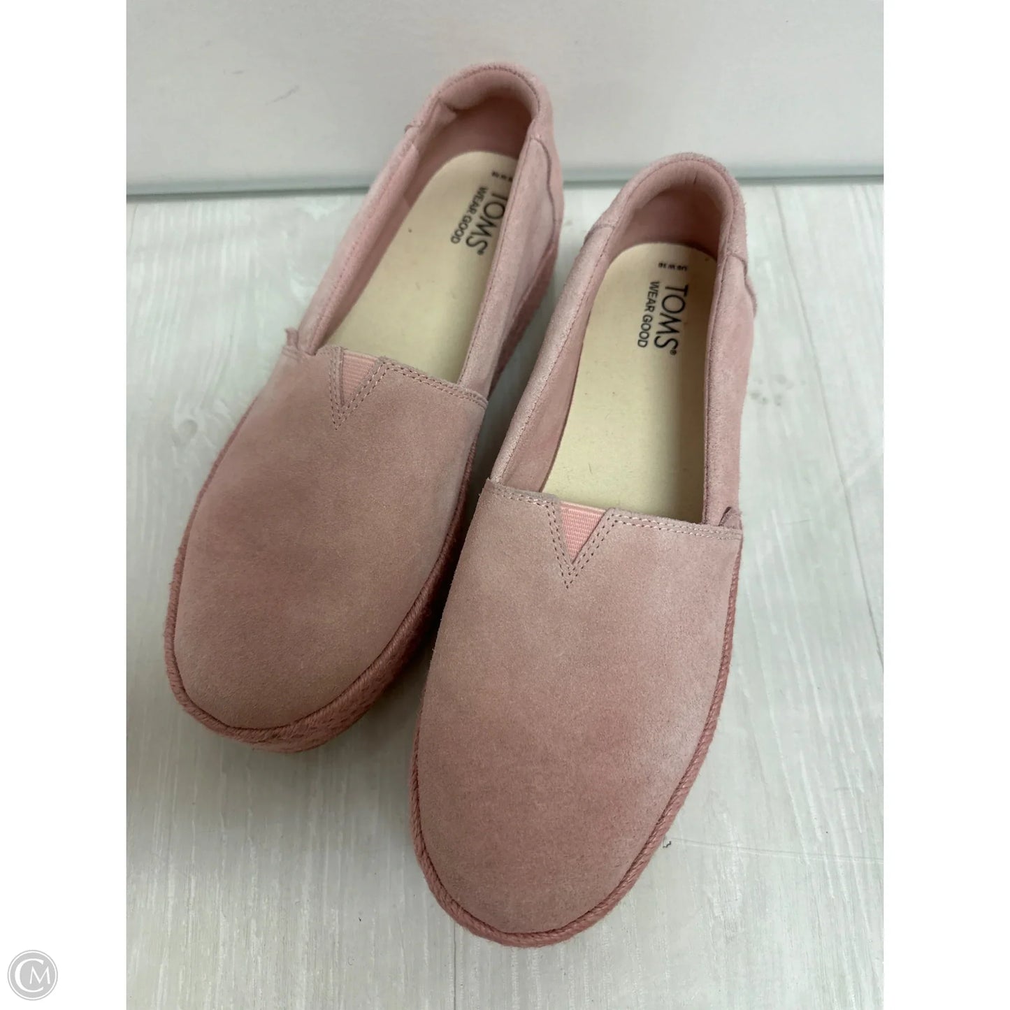 Shoes Heels Wedge By Toms In Pink, Size: 10