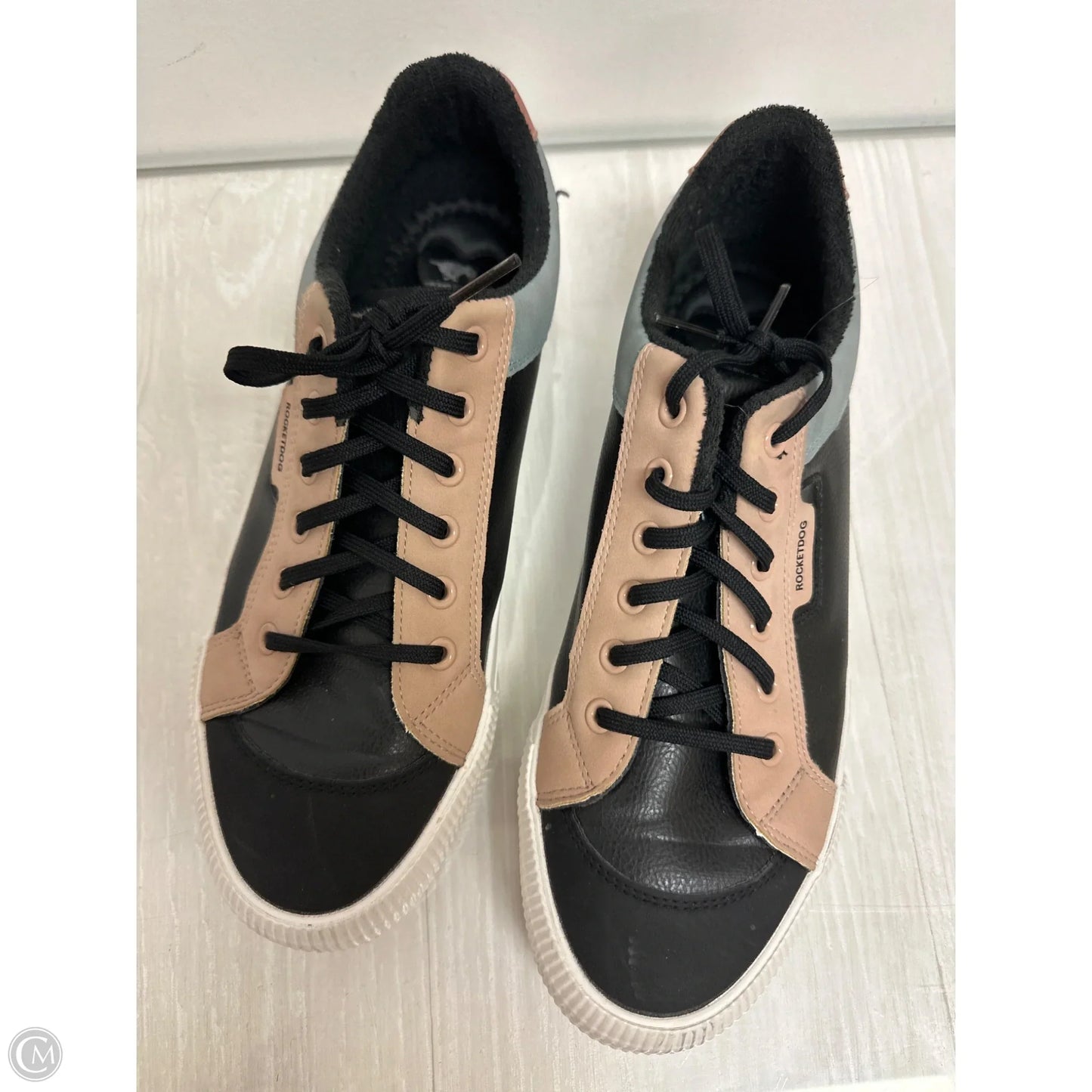 Shoes Athletic By Rocket Dogs In Black & Tan, Size: 11