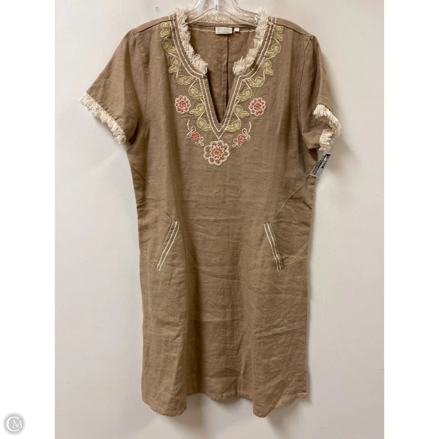 Dress Casual Maxi By Spartina In Tan, Size: L