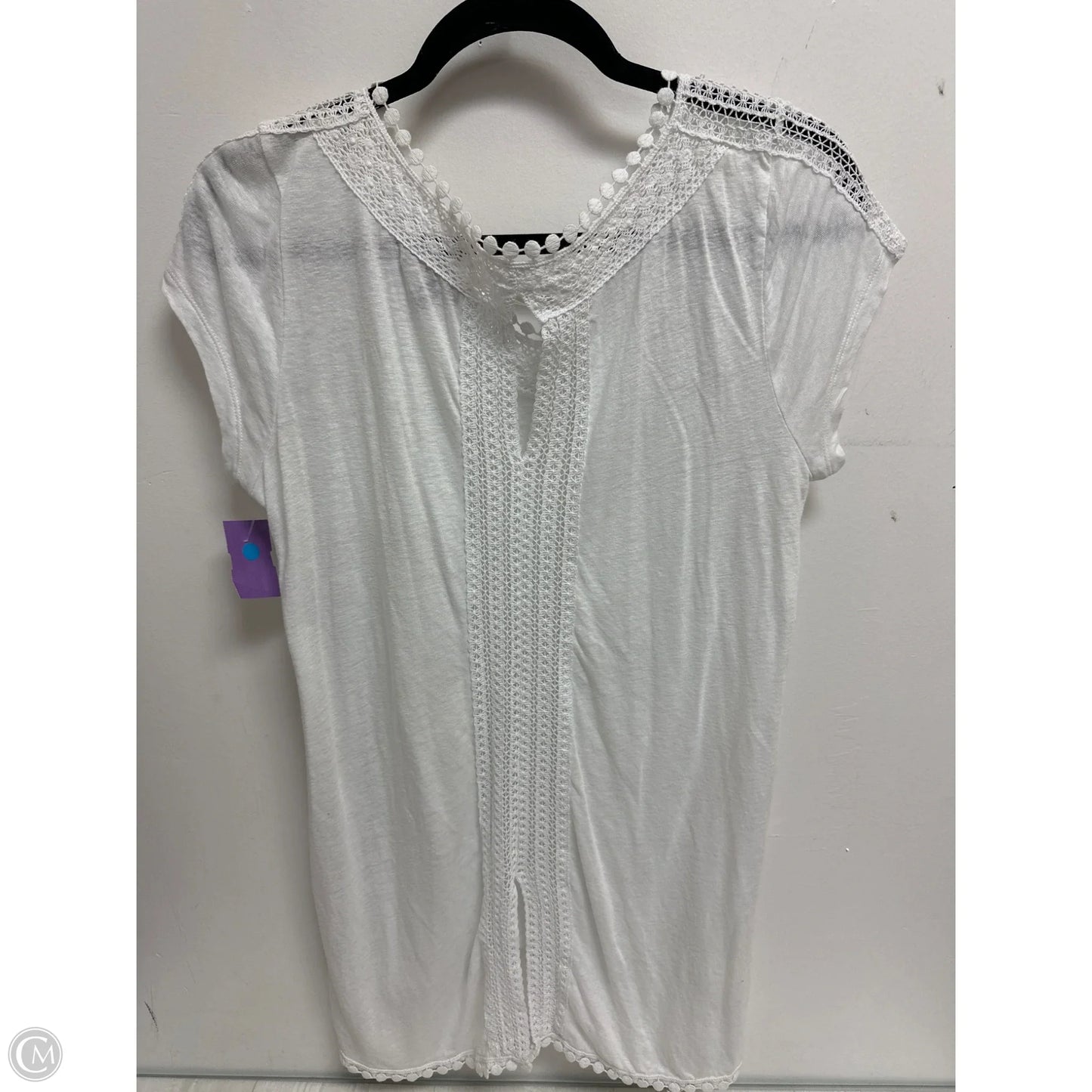 Top Short Sleeve By Cupio In White, Size: M