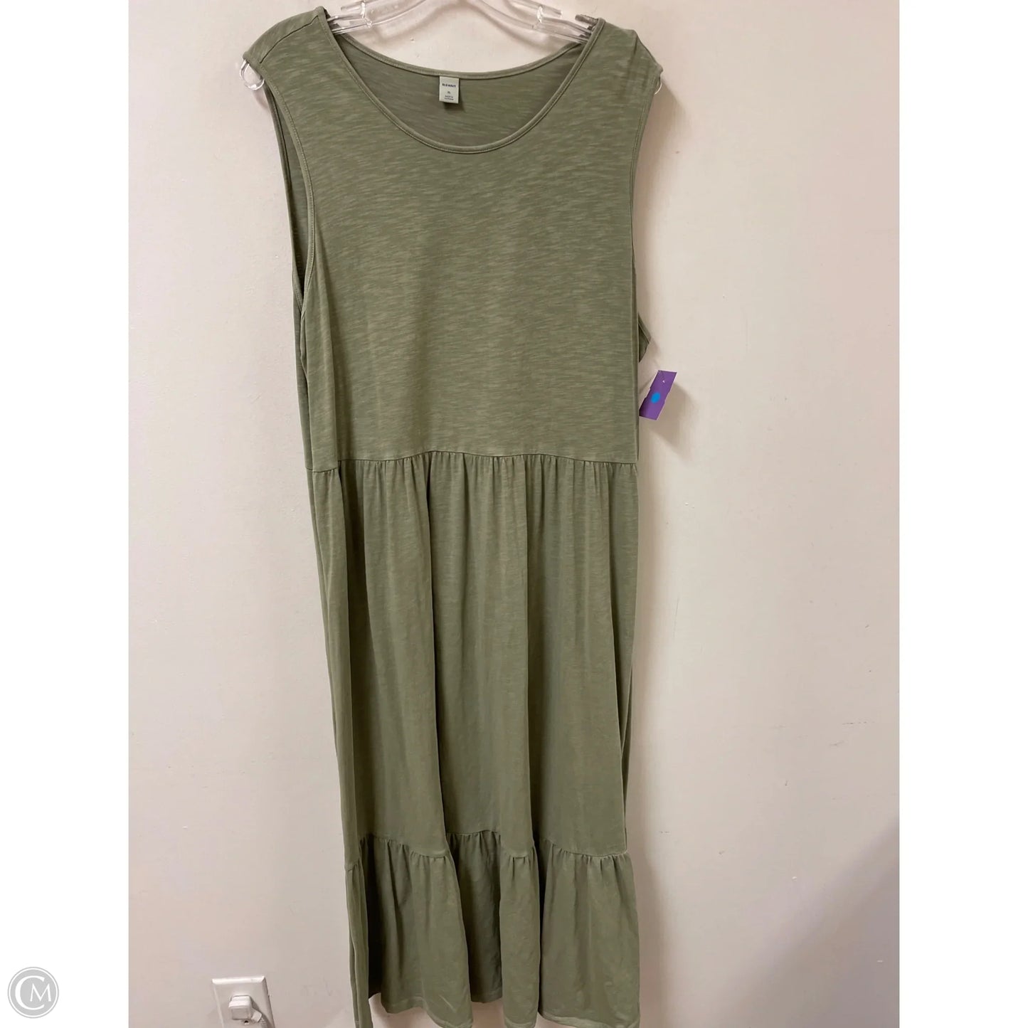Dress Casual Maxi By Old Navy In Green, Size: Xl