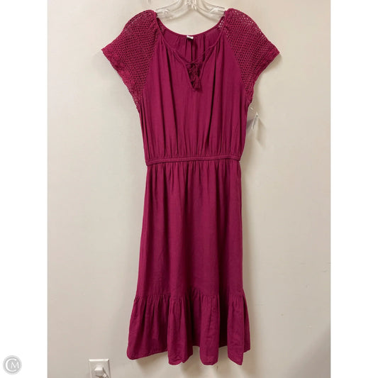 Dress Casual Midi By Old Navy In Purple, Size: M