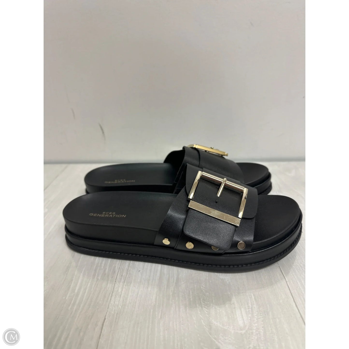 Sandals Heels Platform By Bcbg In Black, Size: 11