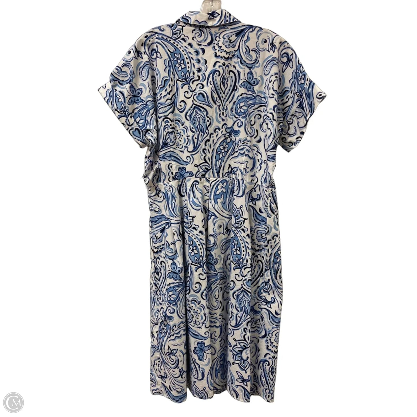 Dress Casual Maxi By Clothes Mentor In Blue & White, Size: S