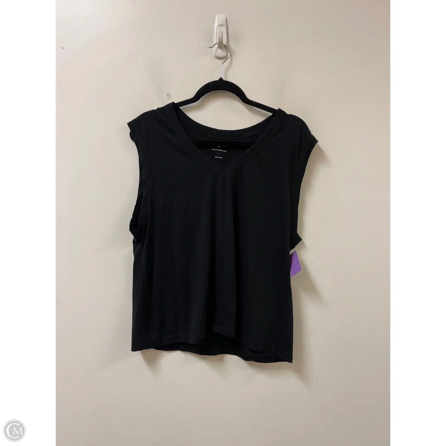 Top Sleeveless By Lou And Grey In Black, Size: L