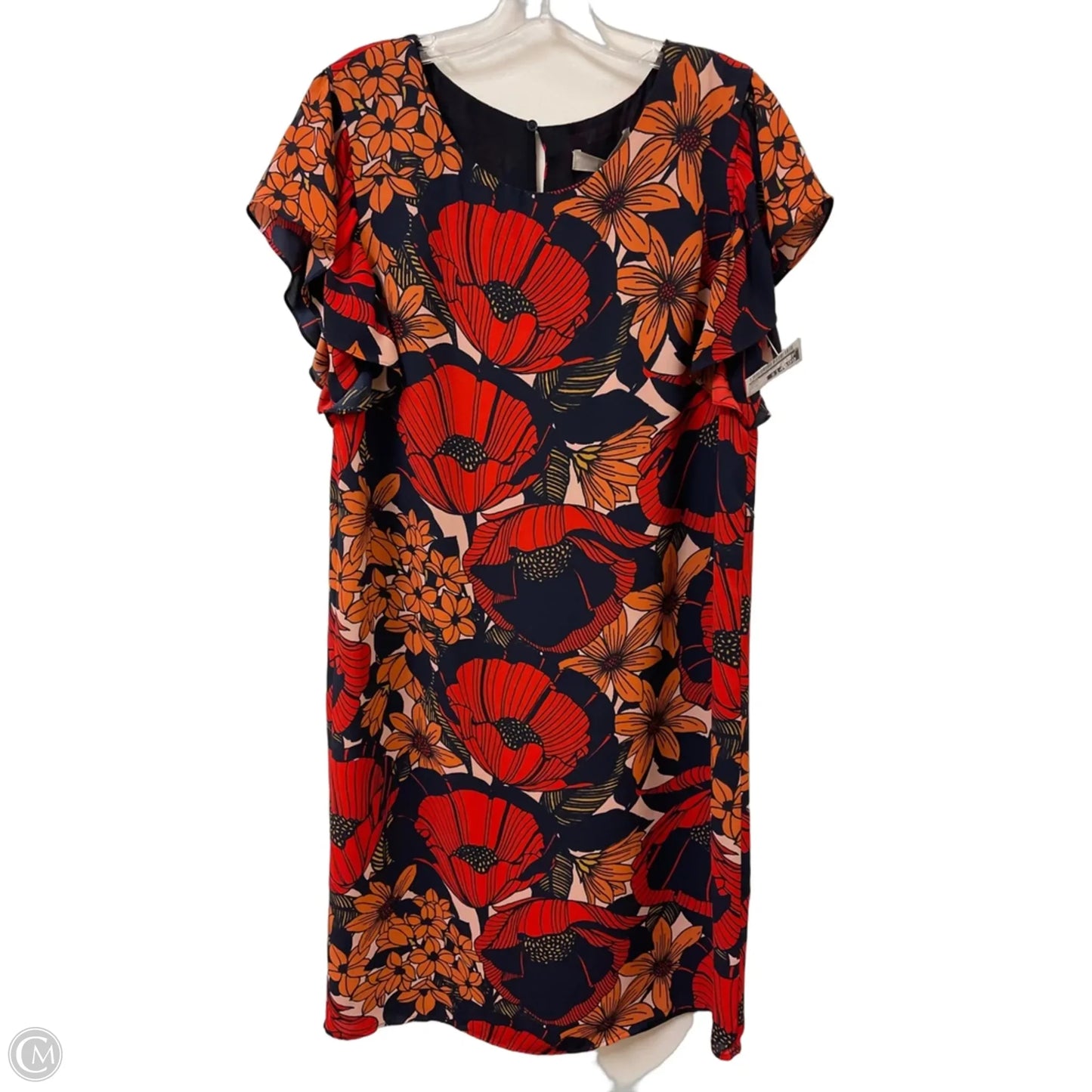 Dress Casual Midi By Loft In Orange, Size: M