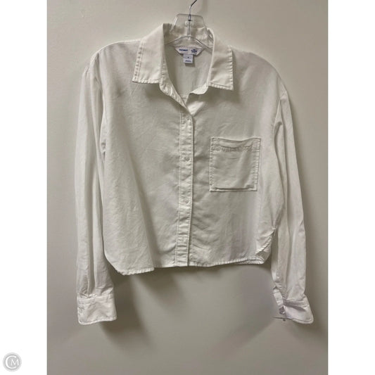 Top Long Sleeve By Old Navy In White, Size: S