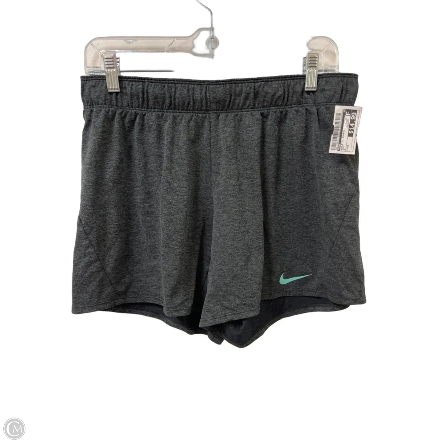 Athletic Shorts By Nike In Grey, Size: M