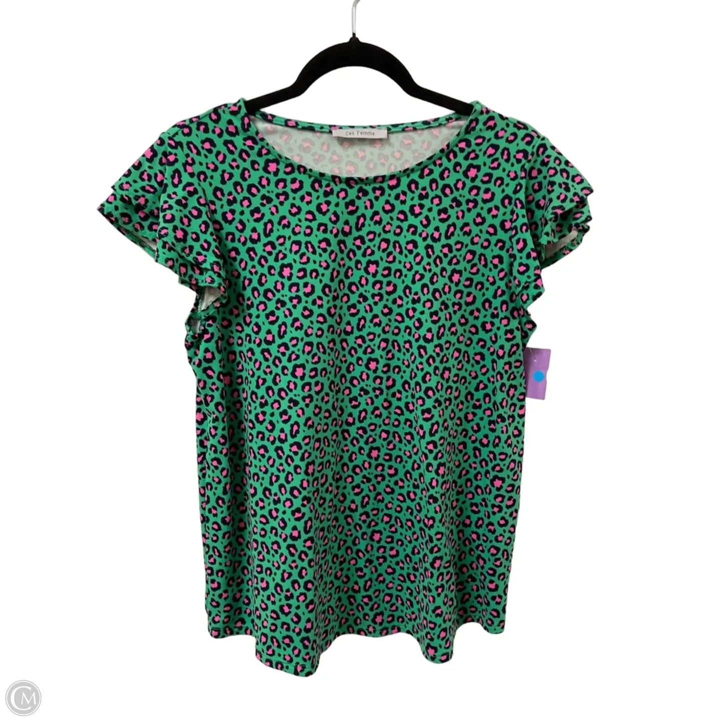 Top Short Sleeve By Ces Femme In Green, Size: S