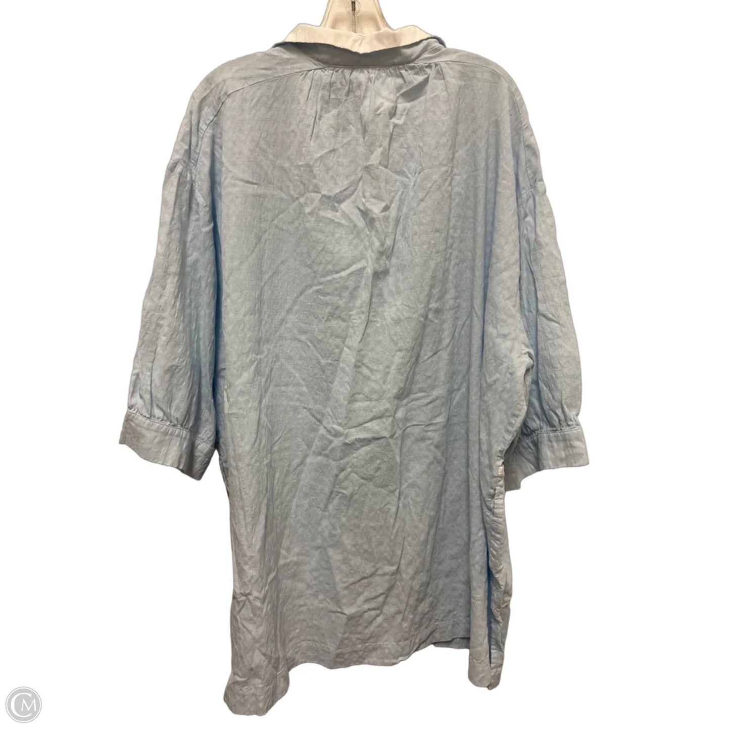 Tunic Long Sleeve By Pomander Place In Blue, Size: 2x