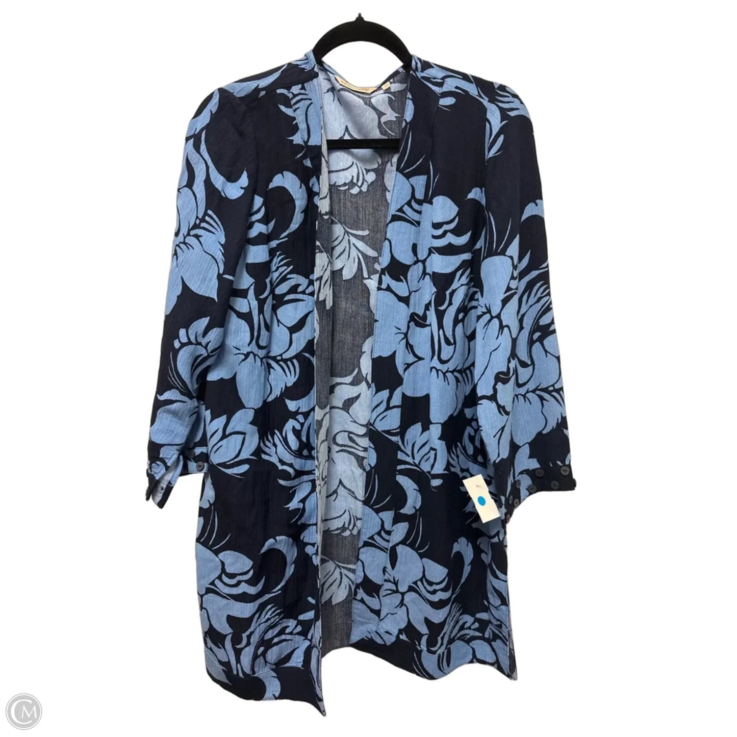 Sweater Cardigan By Soft Surroundings In Blue, Size: Mp