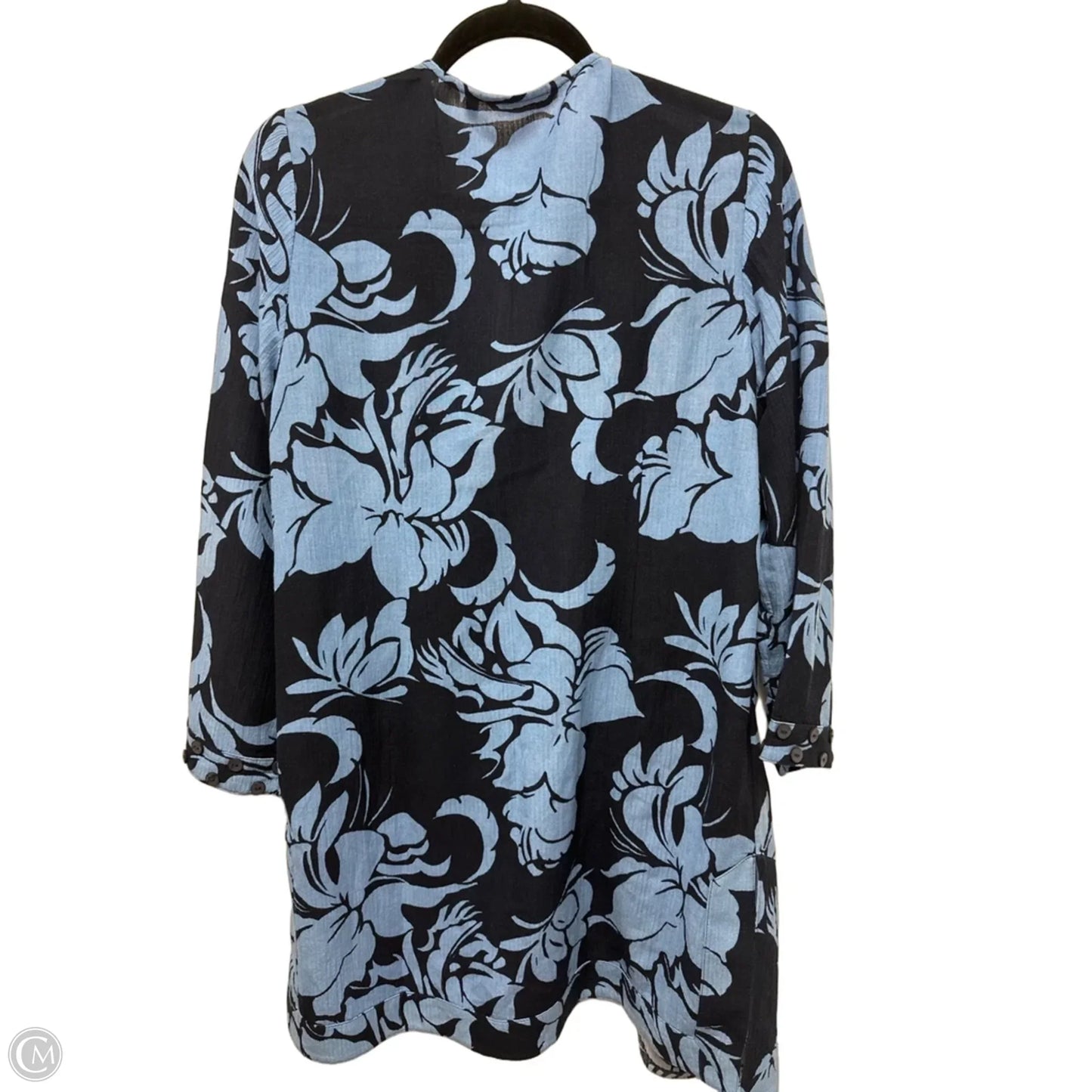 Sweater Cardigan By Soft Surroundings In Blue, Size: Mp