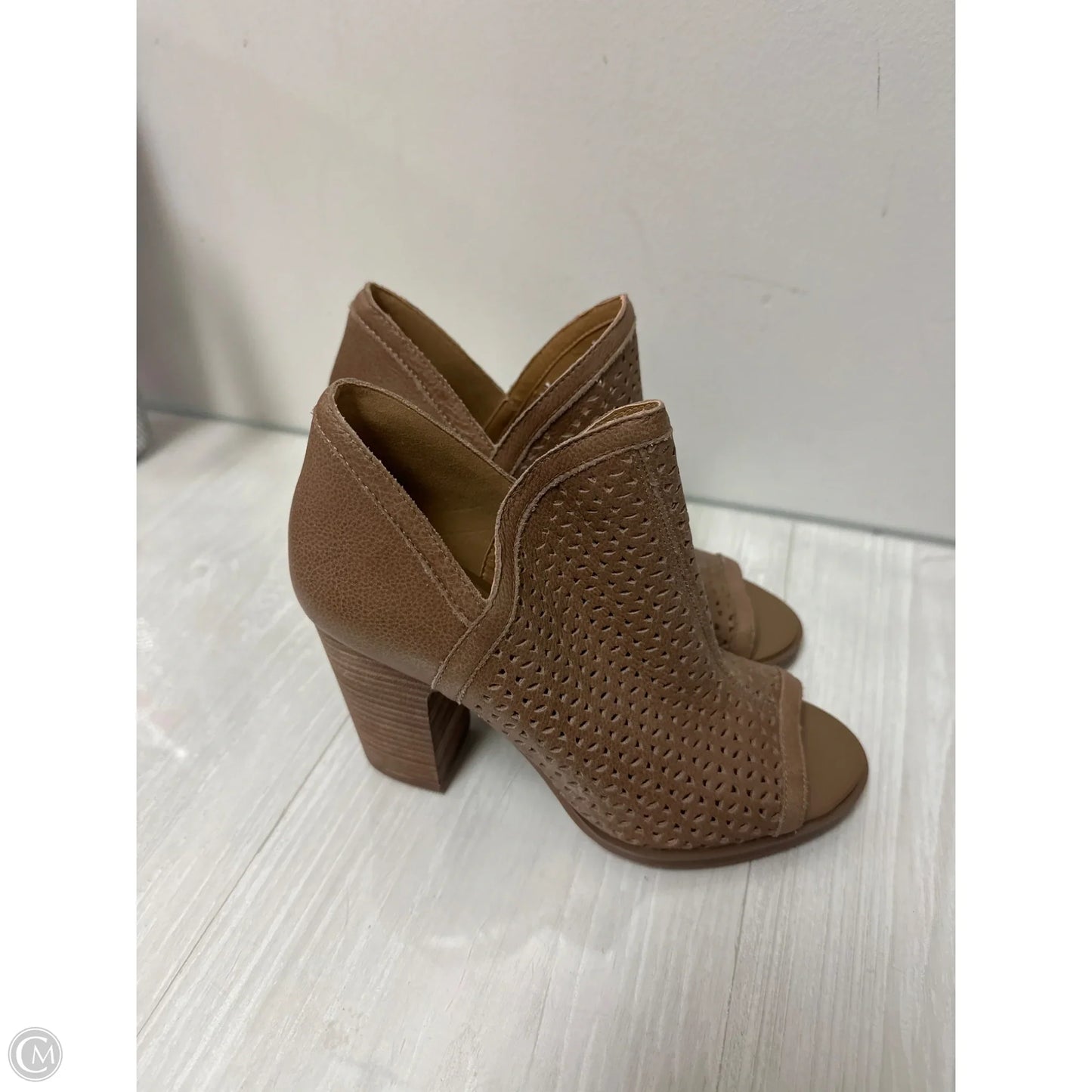 Boots Ankle Heels By Lucky Brand In Brown, Size: 6