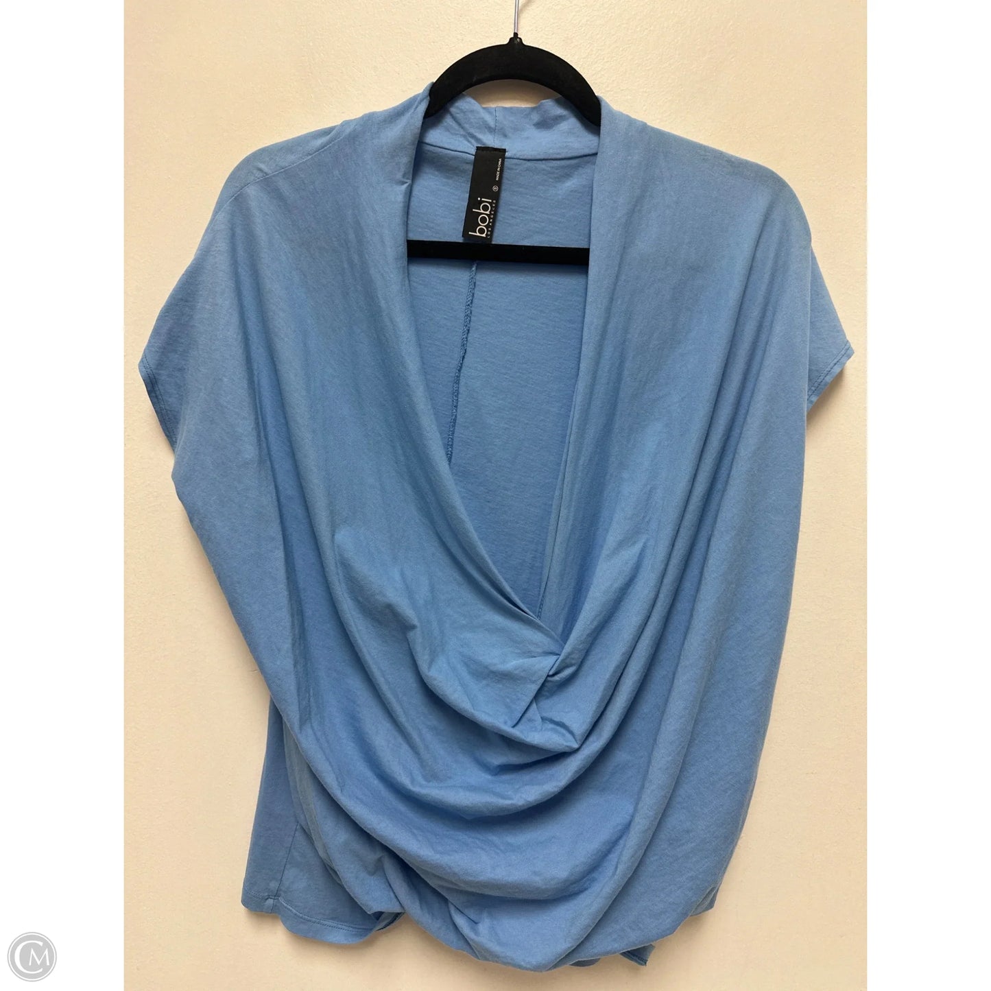 Top Short Sleeve By Bobi In Blue, Size: S