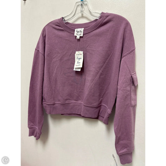 Sweatshirt Crewneck By Hippie Rose In Purple, Size: S