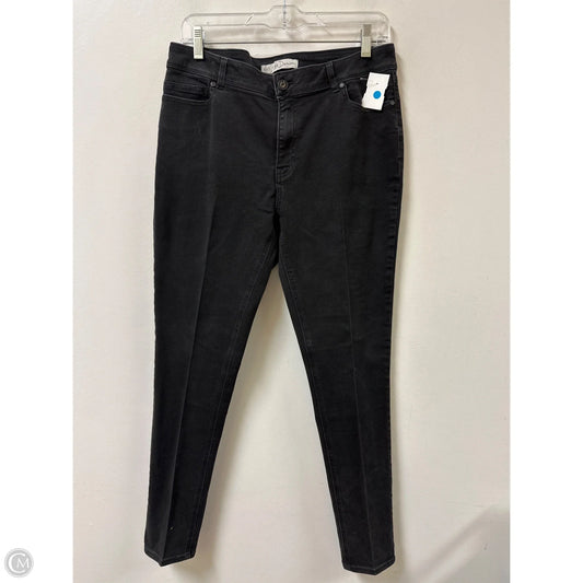 Jeans Skinny By Cato In Black Denim, Size: 14