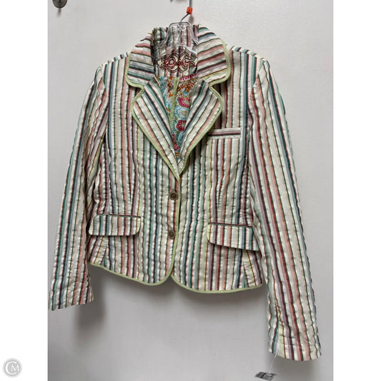 Blazer By Cma In Striped Pattern, Size: M