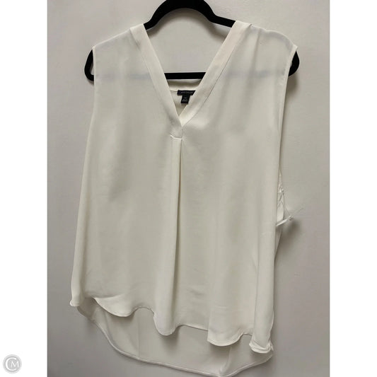 Top Sleeveless By Ann Taylor In Cream, Size: 1x